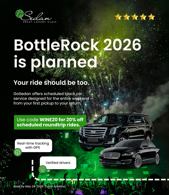 BottleRock 2026 GoSedan Promo
