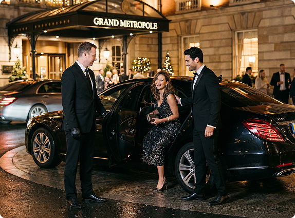 GoSedan luxury sedan arrival